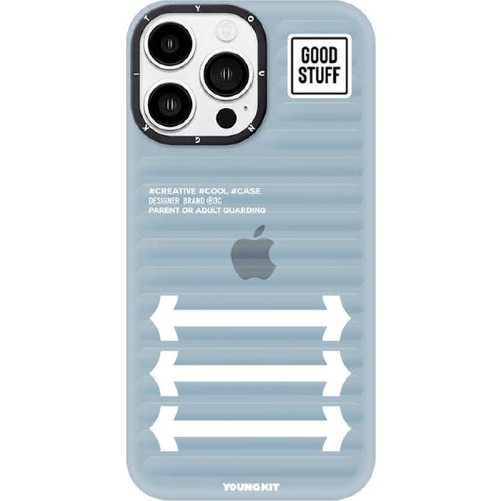 YoungKit Apple iPhone 13 Pro Max Kılıf Youngkit Luggage Firefly Serisi Kapak - Açık Mavi Cep Telefonu Kılıfı Fiyatı
