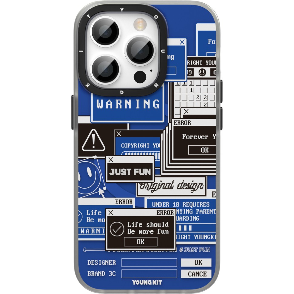YoungKit iPhone 13 Pro Max Uyumlu Kılıf Magsafe Şarj Özellikli Youngkit Code Case Serisi Kapak - Mavi Cep Telefonu Kılıfı Fiyatı