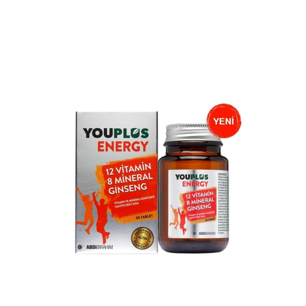 Youplus Energy 12 Vitamin 8 Mineral Ginseng 30 Tablet Sağlık / Diyet Fiyatı