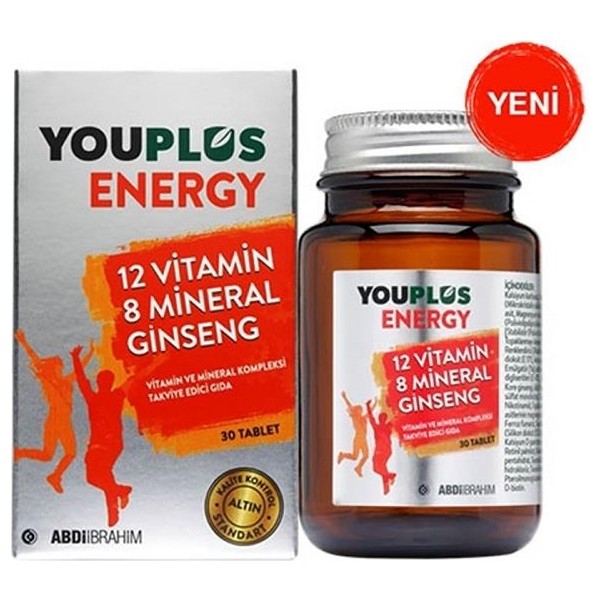 Youplus Energy 30 Tablet Vitamin Ve Mineral Kompleksi 11 Yaş Ve Üzeri İçin Enerji Artırıcı Diğer Fiyatı