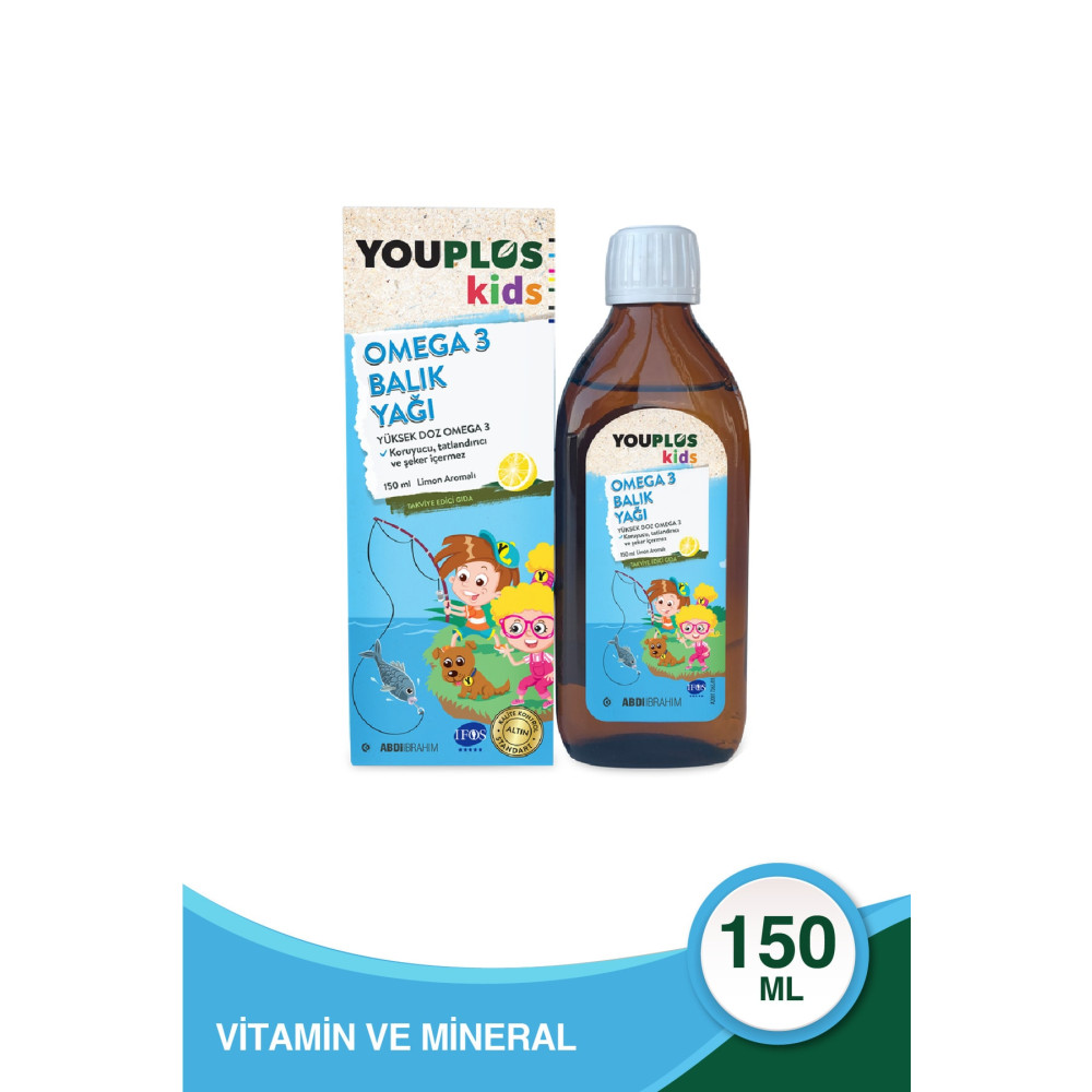 Youplus Kids Omega 3 150 ml Balık Yağı Balık Yağı / Omega 3 - 6 - 9 Fiyatı