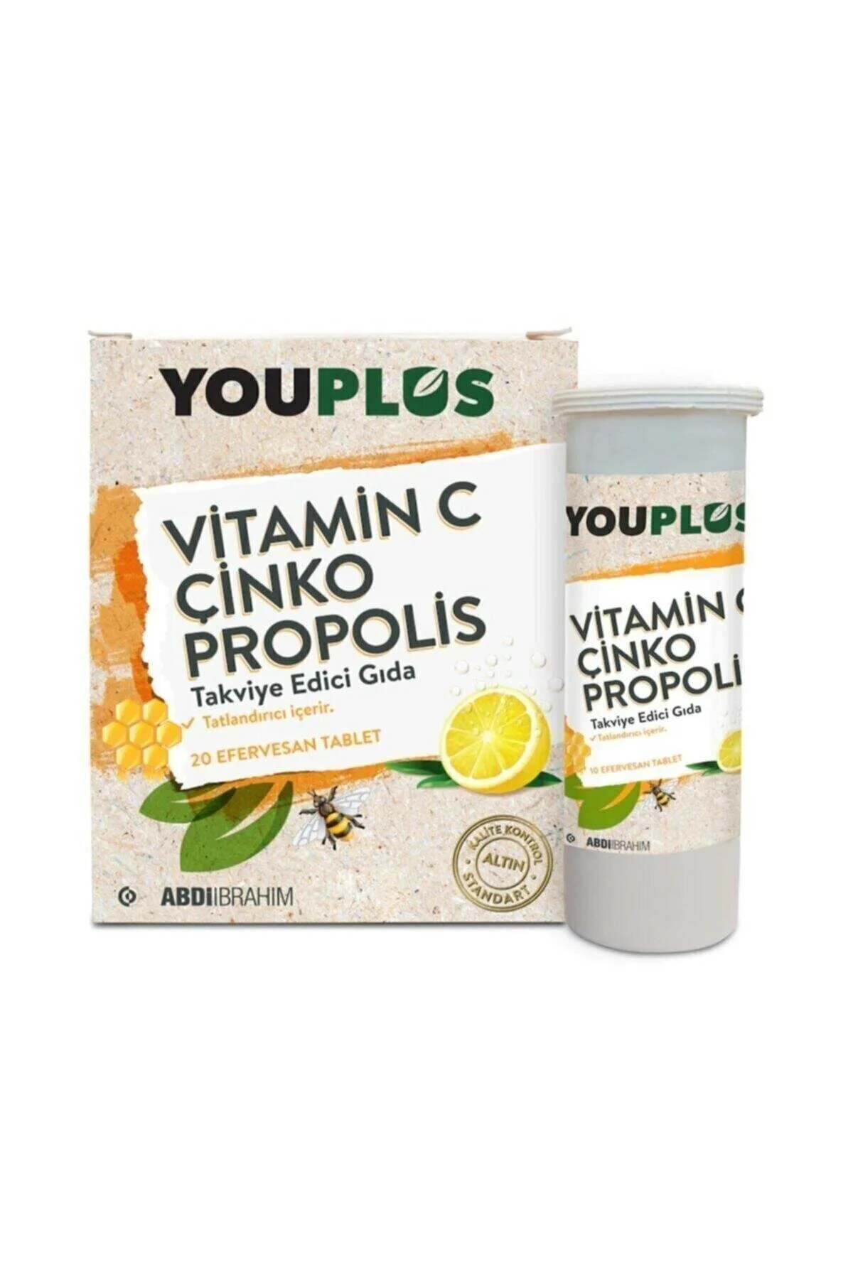 Youplus Vitamin C Çinko Propolis 20 Efervesan Tablet" Sağlık / Diyet Fiyatı