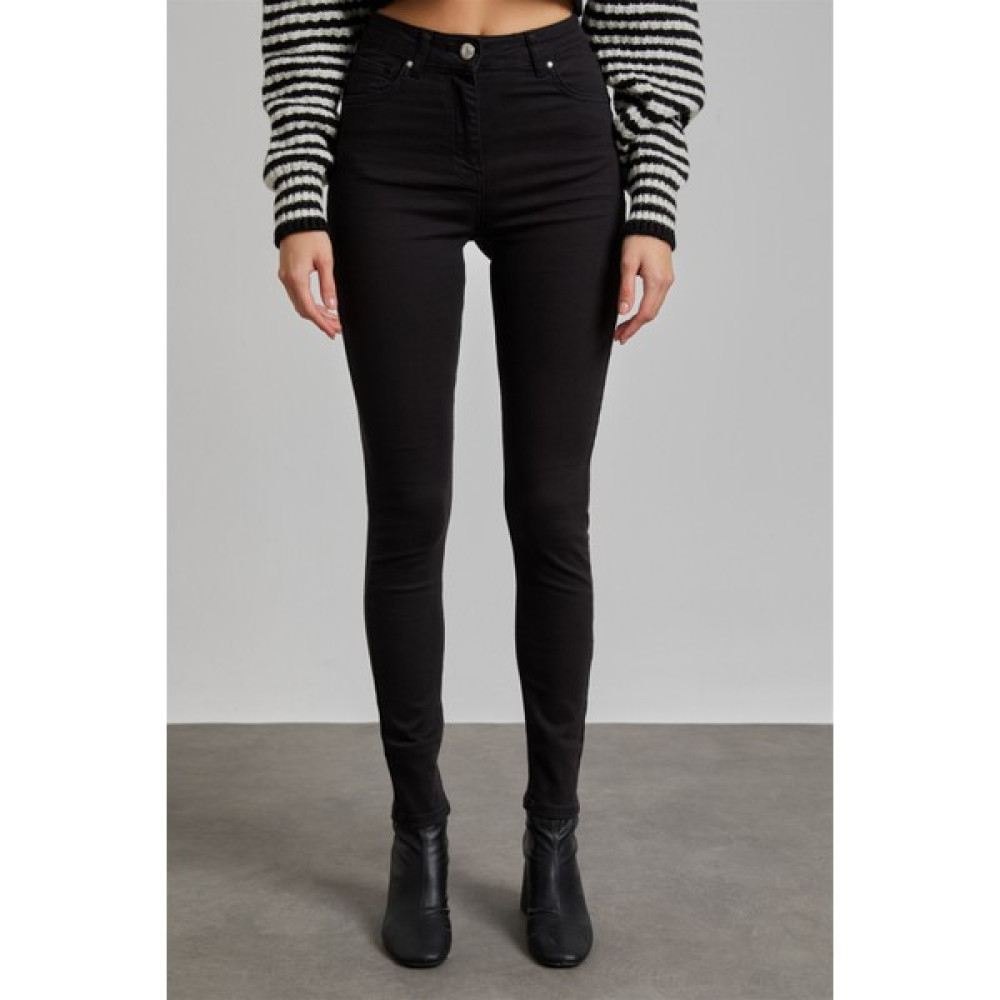 Your Name Yüksek Bel Siyah Skinny Jean Bayan Jeans / Kot Pantolon Fiyatı