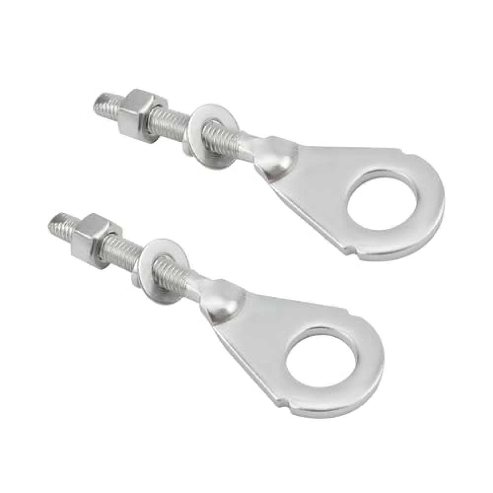 Yourkar 2 PCS Rear Chain Adjusters, Metal Motorcycle Rear Wheel Chain Adjuster, Rear Chain Tensioner Replace 95014-10010 for XR75 XR50R CRF100 CT70 XR80, Motorcycle Accessories