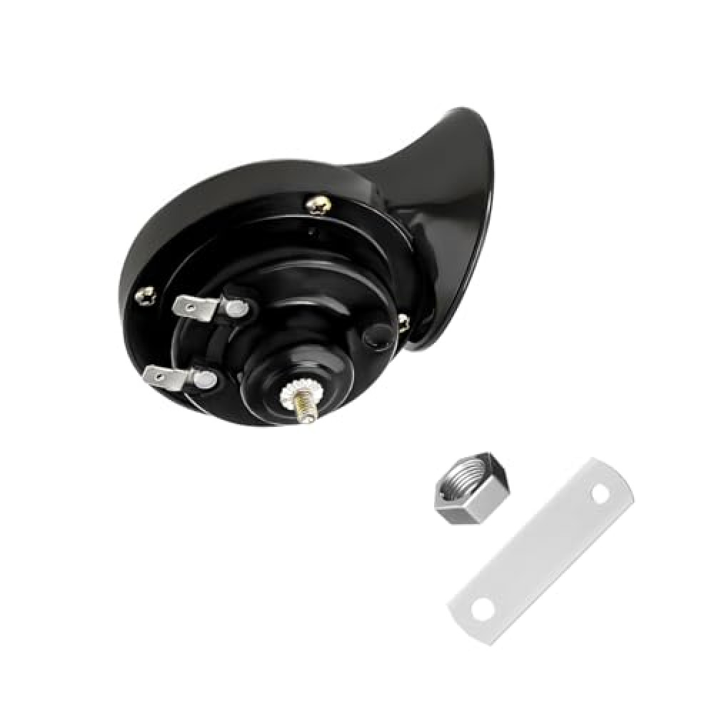 Yourkar Loud Car Horn, 12V Waterproof Snail Electric Horn, 303DB High Tone Horns Replaces for Cars, SUVs, Trucks, Motorcycles, Electric Cars, Universal Car Accessories (Black)
