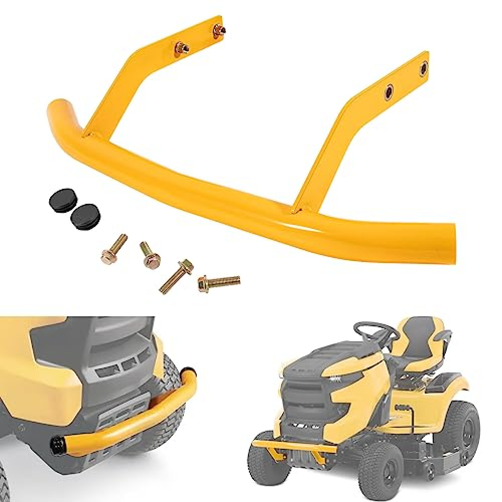 yourour 683-05155-4021 Heavy-Duty Yellow Front Bumper Tube Fits for Cub Cadet GT XT1 XT2 50 GX54 ST54 LX54 LX50,Compatible with Front Bumper Kits 19A30020OEM, 19A30020100