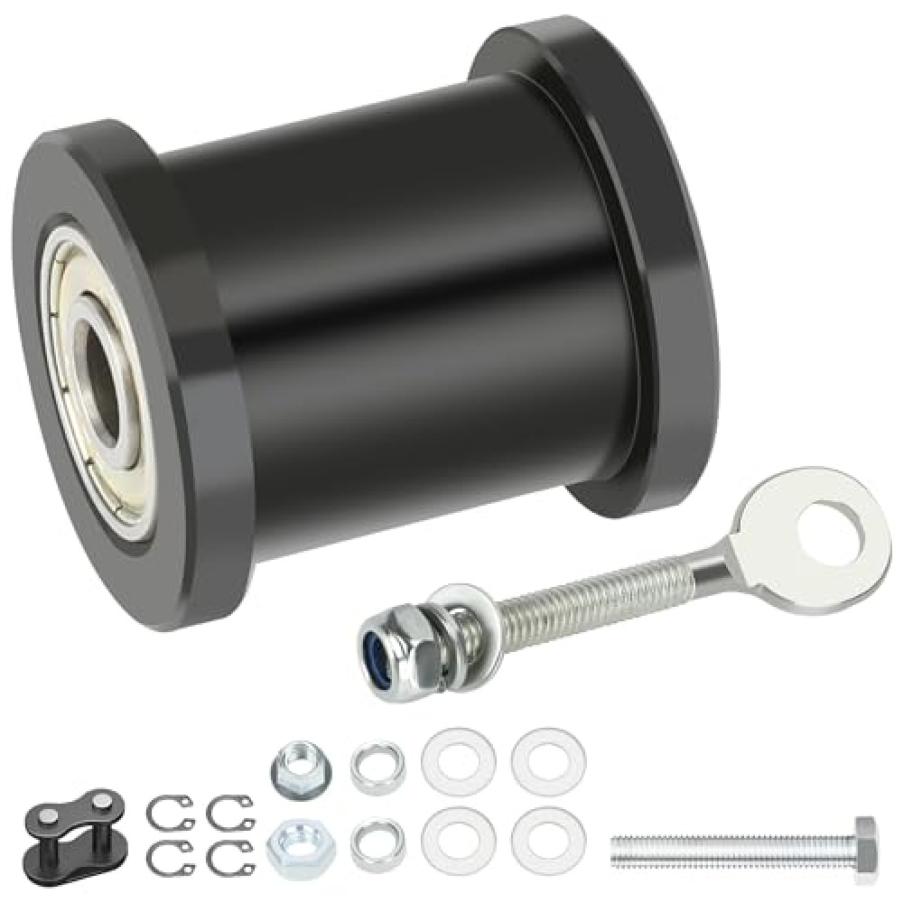 YOXUFA Mini Bike Chain Tensioner with 1-3/4" Roller + Chain Adjuster Replacement for Baja Doodlebug Dirt Bug DB30 Motovox Mbx10 Mbx11 Predator 79cc 97cc 98cc 100cc 2.5 3.0hp Powersport Minibike Parts
