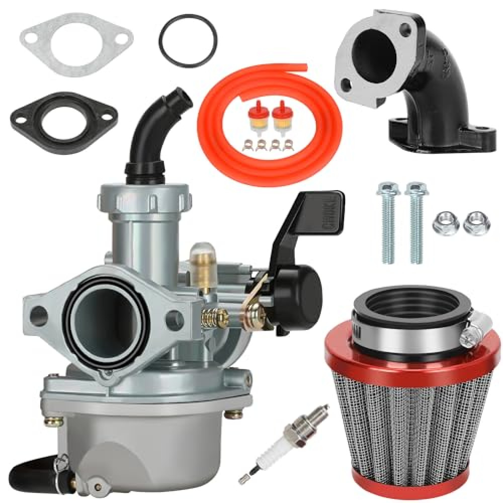 YOXUFA PZ22 Carburetor Kit 22mm Carb Replacement for Coolster TaoTao Apollo SSR 125cc 110cc Pit Dirt Bike ATV XR CRF50 TaoTao DB14 RFZ Blazer Pitster Pro 4 Stroke Engine Chinese 4 Wheeler Quad Parts