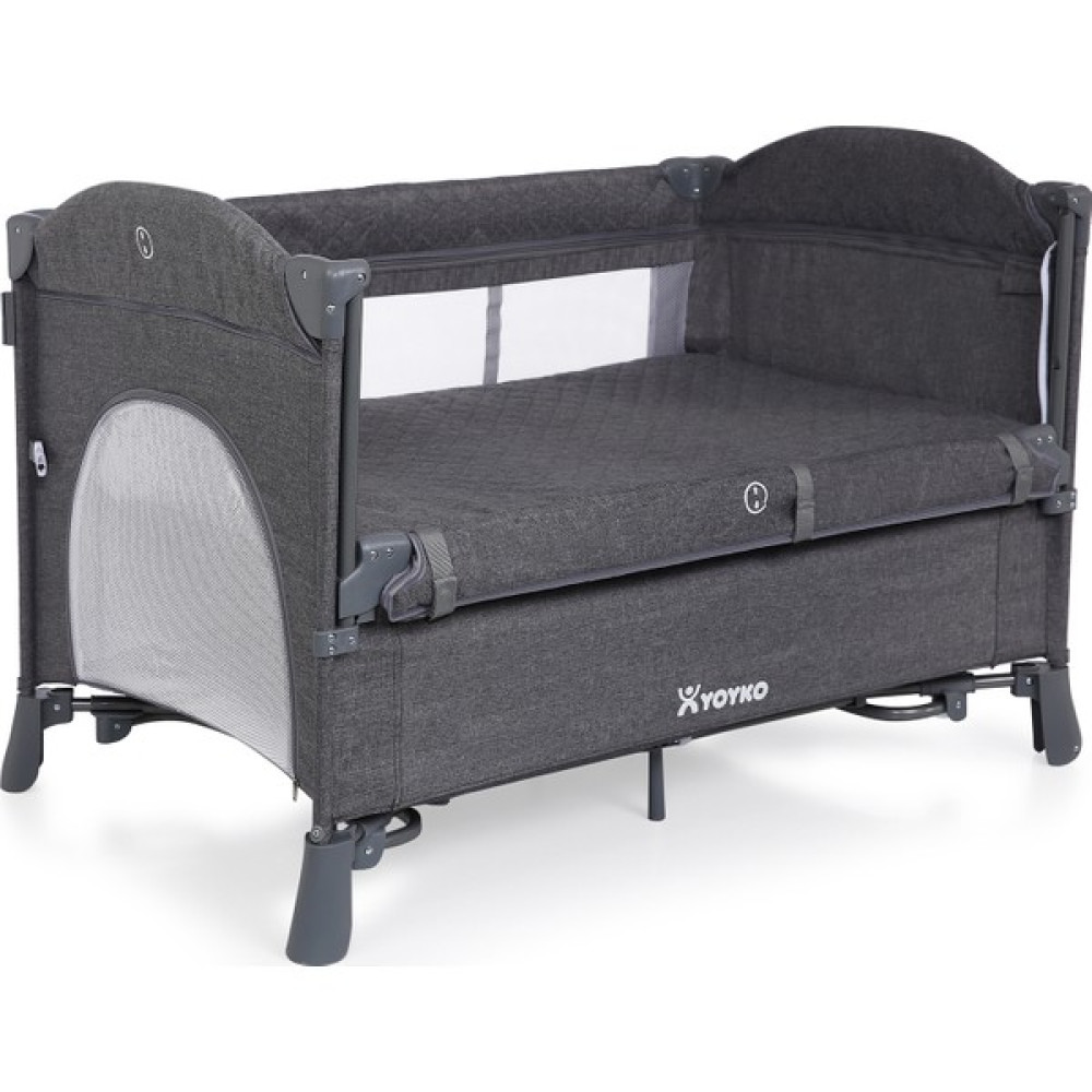 Yoyko Exclusive Comfort 8 in 1 Anne Yanı Park Yatak Oyun Parkı Gri 70 x 110 cm Park Yatak / Oyun Parkı Fiyatı
