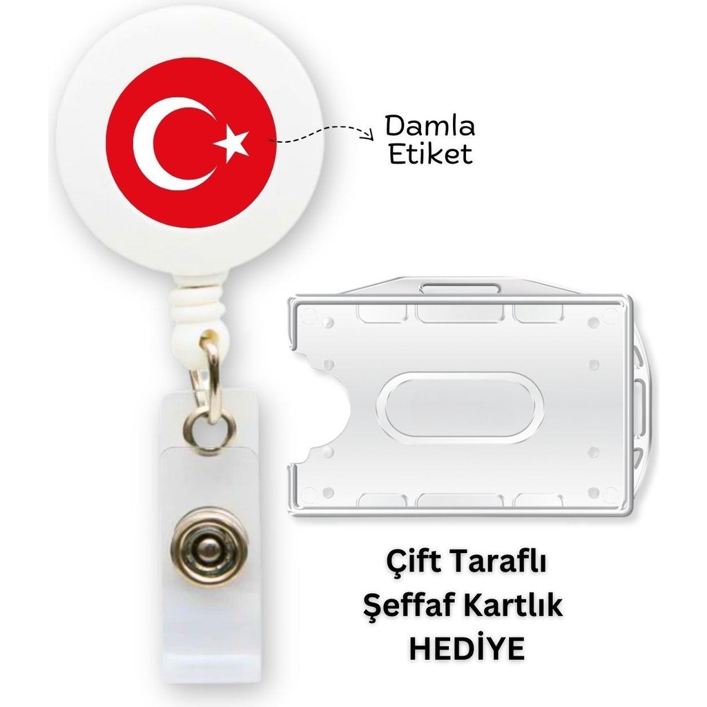 Yoyo Türk Bayrağı Ay Yıldız Yaka Kartlığı Yatay Dikey Kart Koruyucu Diğer Fiyatı