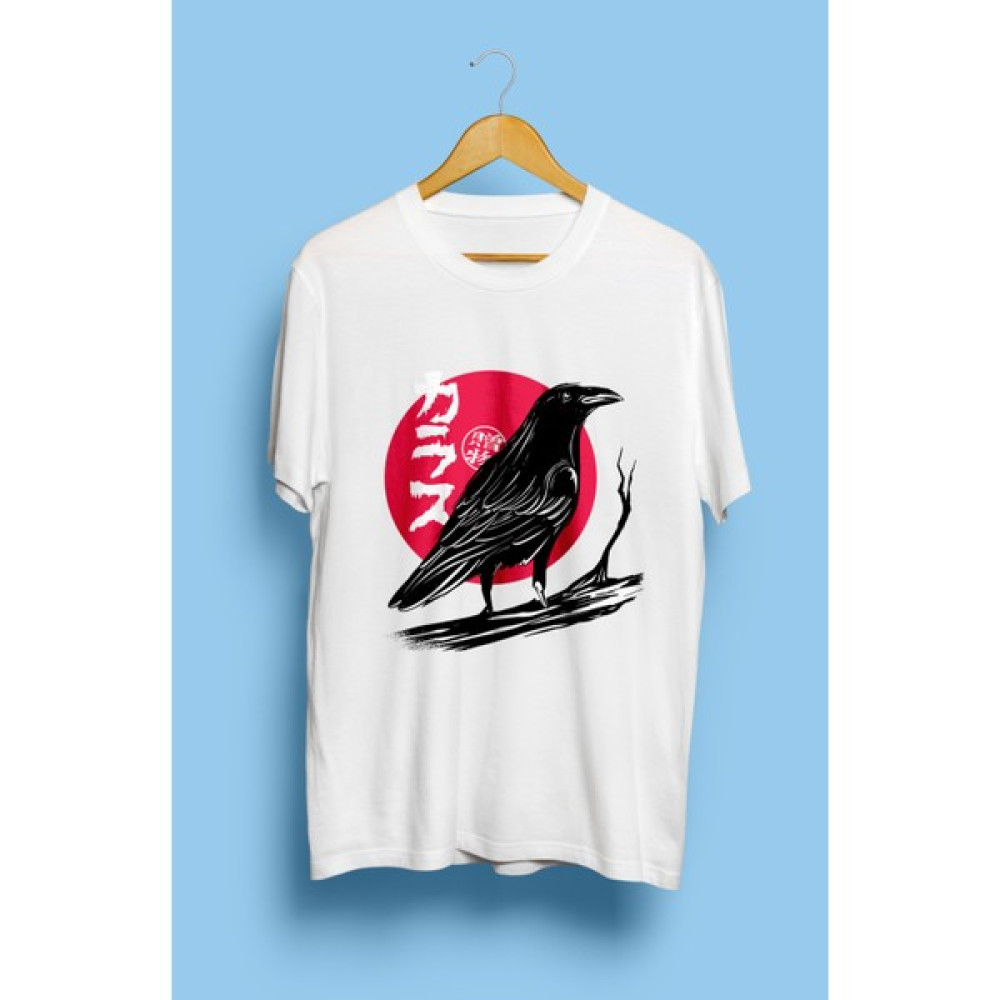 YQYQ Karga Temalı Tasarım Baskılı Unisex Tişört Bayan T-shirt Fiyatı
