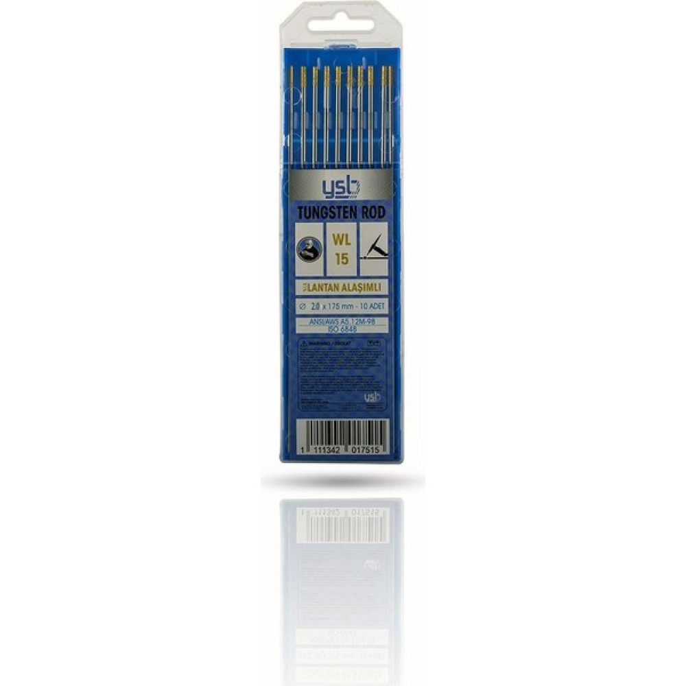 Ysb Wl 15 Sarı Lantan Alaşımlı Tungsten 2.40 x 175 mm Elektrot (10 Adet) Oto Boyaları Fiyatı