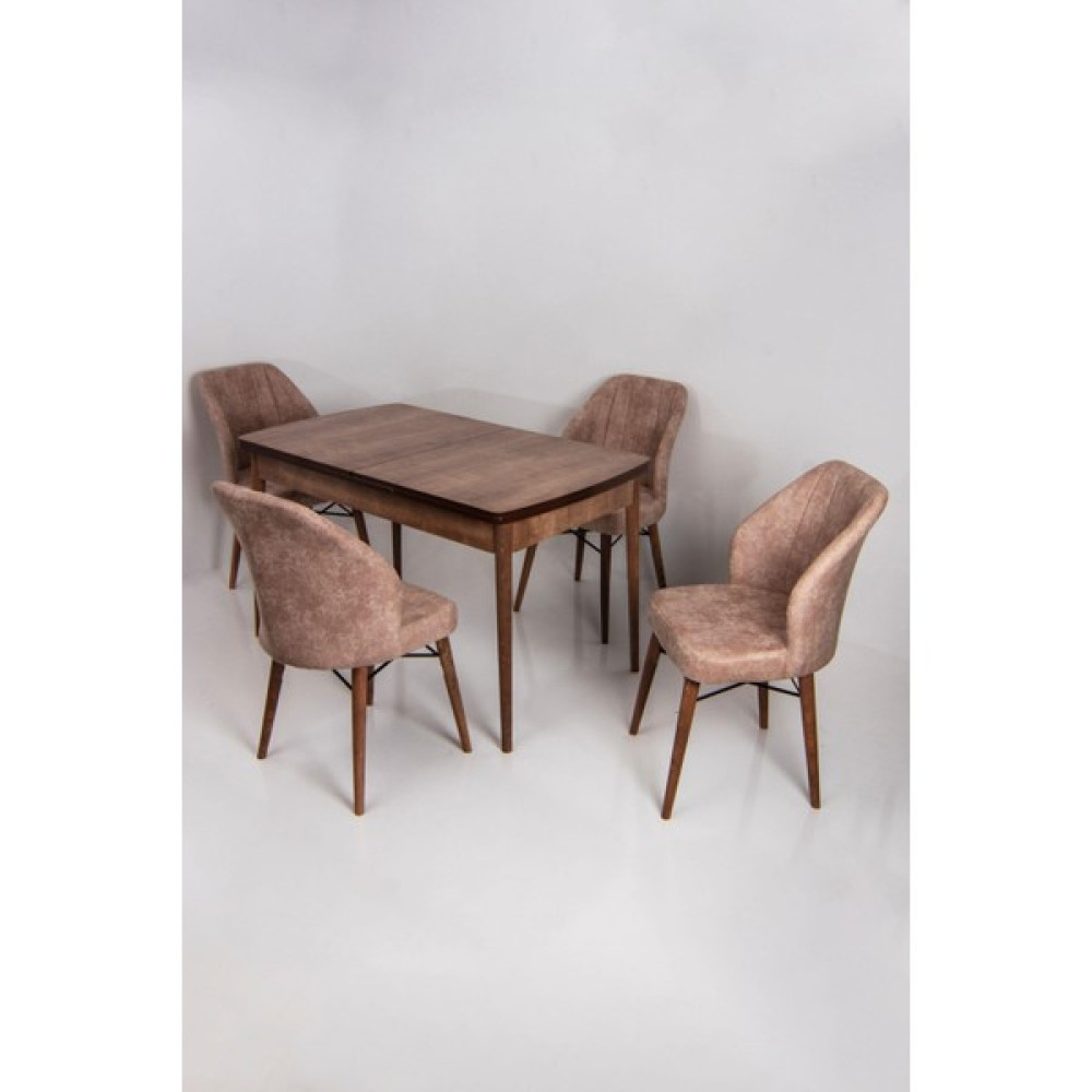Ysf Woods Dallas Mdf Masa Takımı/ 4 Sandalye 1 Masa /Mutfak Sandalye Takımı /Açılır Kapanır - Renkli Masa - Sandalye Seti / Takımı Fiyatı