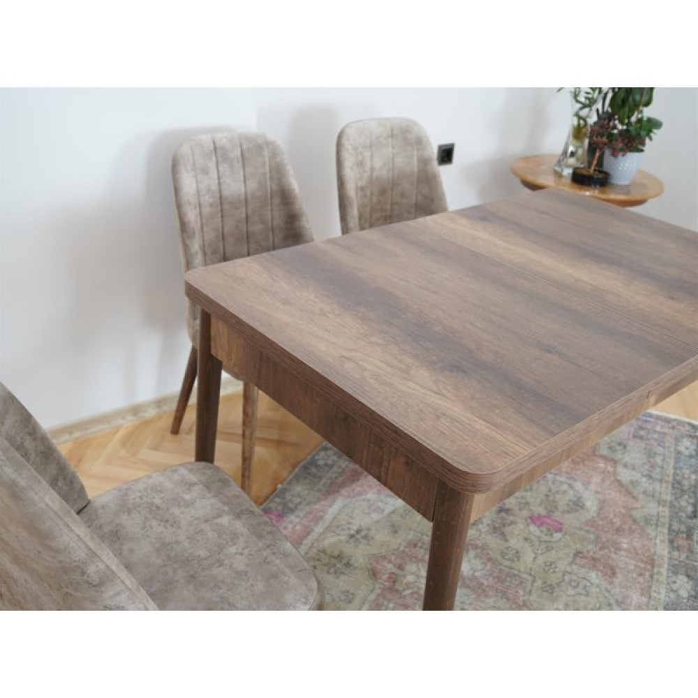 Ysf Woods Eko Model Mürekkep Serisi Masa Takımı/ 4 Sandalye 1 Masa /Mutfak Sandalye Takımı /Açılır Kapanır - Renkli Masa - Sandalye Seti / Takımı Fiyatı