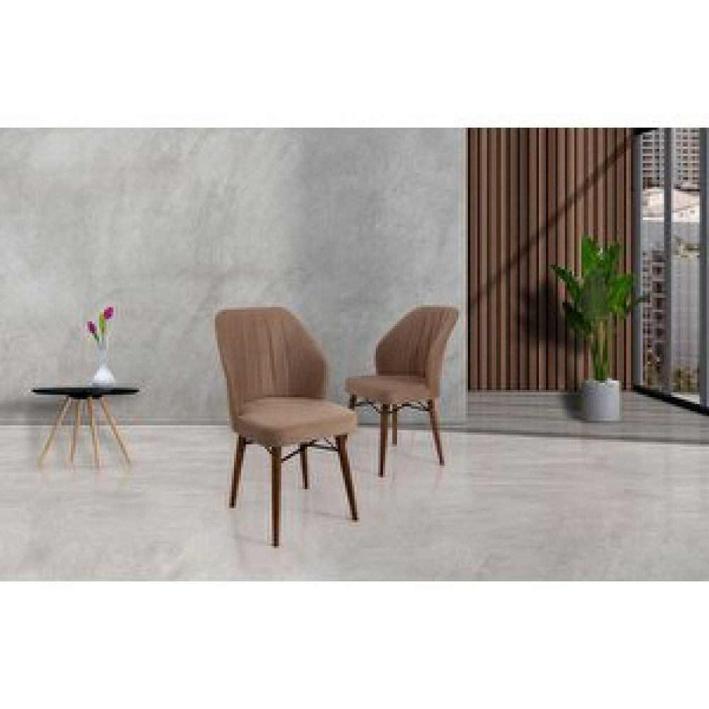 Ysf Woods Yemek Odası Sandalyesi Cappuccino Standart Sandalye Fiyatı