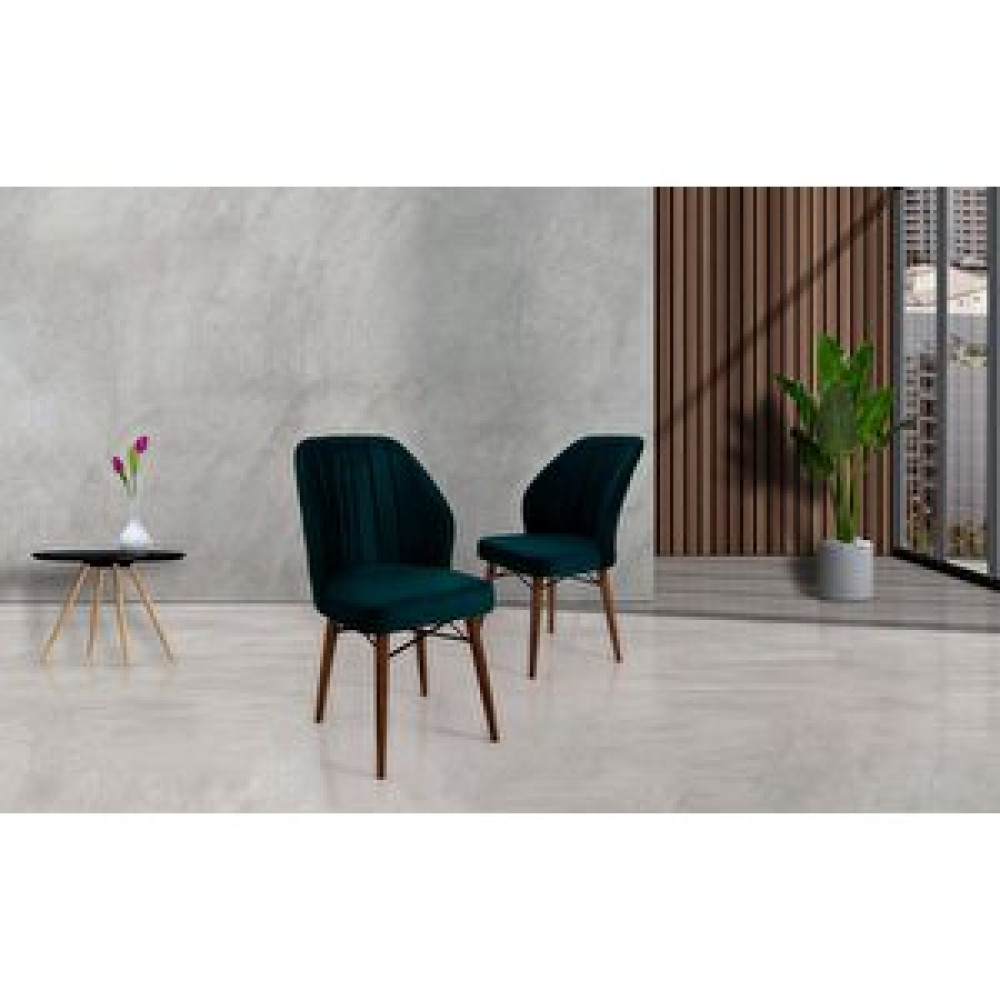 Ysf Woods Yemek Odası Sandalyesi Petrol Yeşili Standart Sandalye Fiyatı