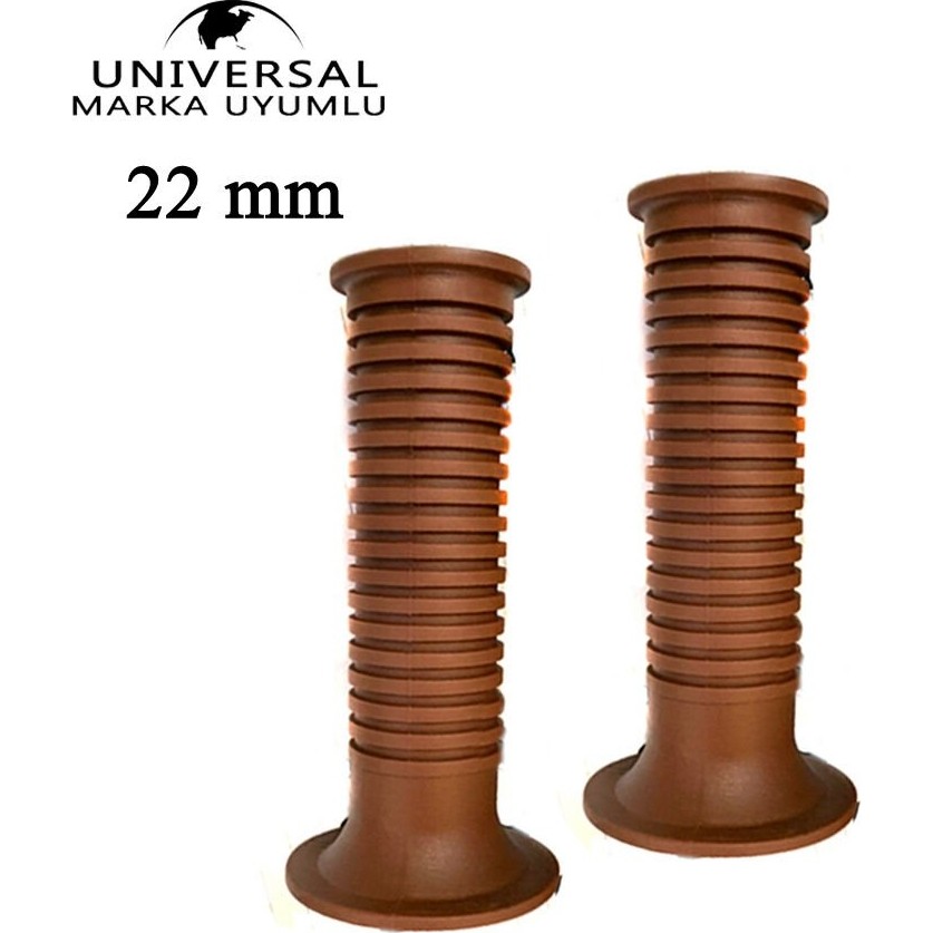 Ysg Chopper Cafe Racer Universal 22 mm Slikon Elcik Seti Kahve - Kahverengi - Kırmızı Motorsiklet Aksesuarları Fiyatı