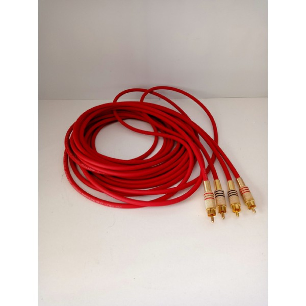YSN Sounds Amfi Rca Kablosu 5 Metre %100 Bakır Çok Renkli Rca Ses Aktarım Kablosu El Yapımı 5 Metre - Kırmızı Ses Kablosu Fiyatı