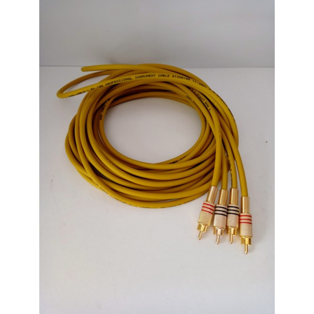 YSN Sounds Amfi Rca Kablosu 5 Metre %100 Bakır Çok Renkli Rca Ses Aktarım Kablosu El Yapımı 5 Metre - Sarı Ses Kablosu Fiyatı