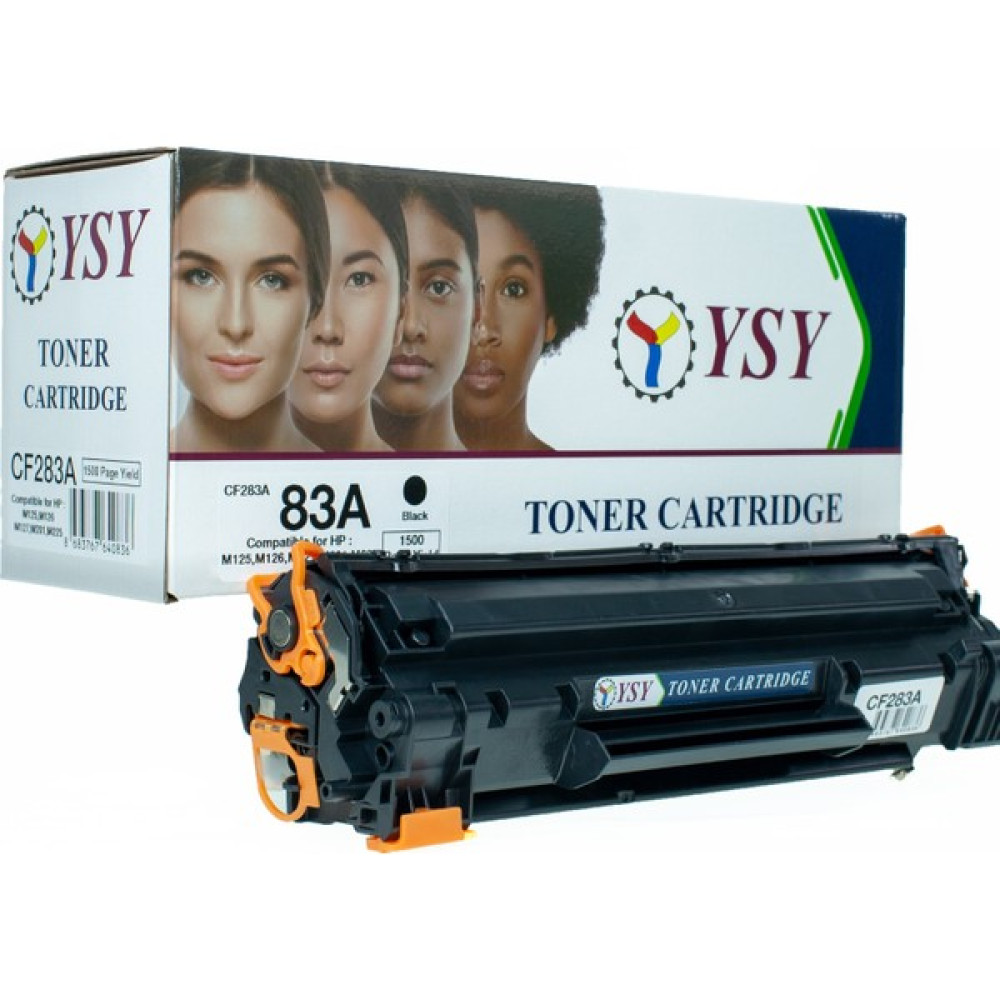 Ysy Hp 83A CF283A 1.5k Sayfa Verimli Muadil Toner M125 M126 M201 M225 (Siyah) - Black Tonerler Fiyatı