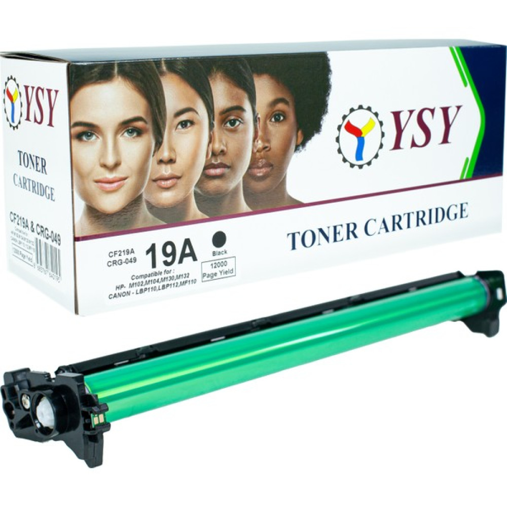 Ysy Hp CF219A(19A) & Canon CRG-049 M102 M104 M130 LBP110 LBP112 MF110 MF112 12000(12K) Drum (GÖRÜNTÜLEME) Unitesi - Black - 0,35 - 1,10 kg Diğer Fiyatı