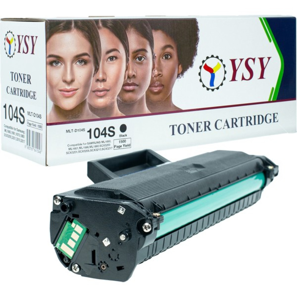 Ysy Samsung MLT-D104S 1500(1.5K) Sayfa Verimli ML1660 ML1665 ML1670 ML1675 Muadil Toner (Siyah) - Siyah - 0,9 kg Tonerler Fiyatı