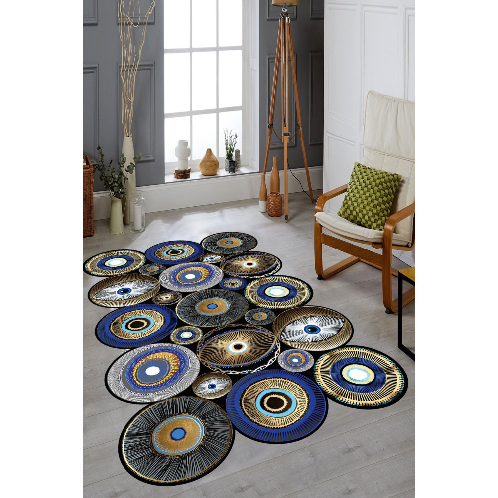 YTR HOME Dijital Baskı Yıkanabilir Kaymaz Taban Dekoratif Salon Mutfak Halısı Yolluk 140 x 200 Beden Kilim Fiyatı