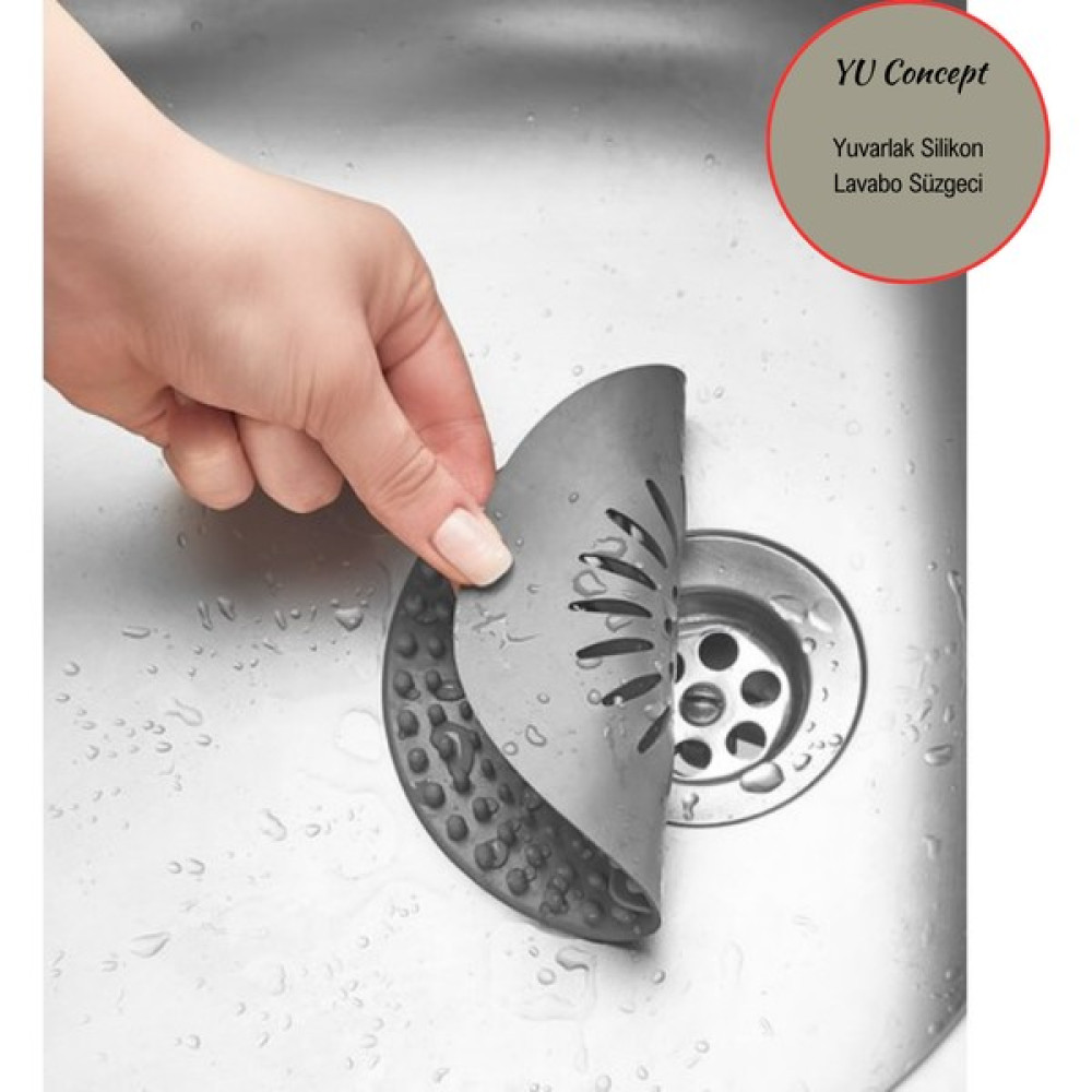 Yu Concept Yuvarlak Silikon Lavabo Süzgeci, Küvet Süzgeci Mutfak Gereçleri Fiyatı
