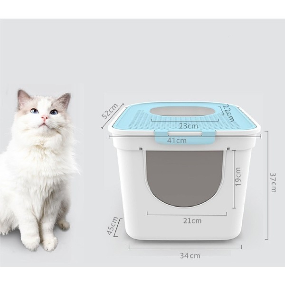 Yu Kapalı Çöp Kutusu Çift Kapılı Sızdırmaz Kum Kedi Tuvaleti (Yurt Dışından) - Açık Mavi Evcil Hayvan Ürünleri Fiyatı