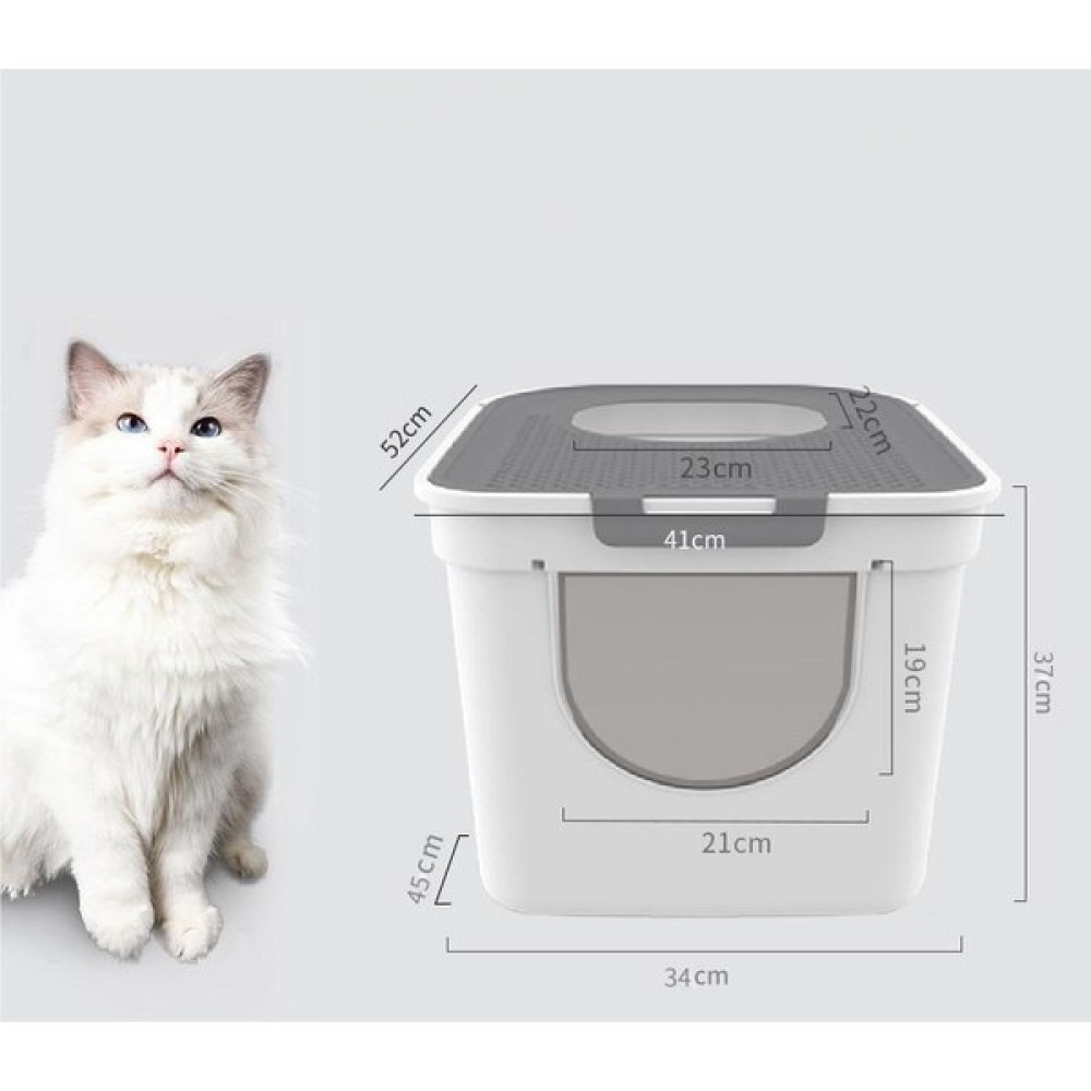 Yu Kapalı Çöp Kutusu Çift Kapılı Sızdırmaz Kum Kedi Tuvaleti (Yurt Dışından) - Gri Evcil Hayvan Ürünleri Fiyatı