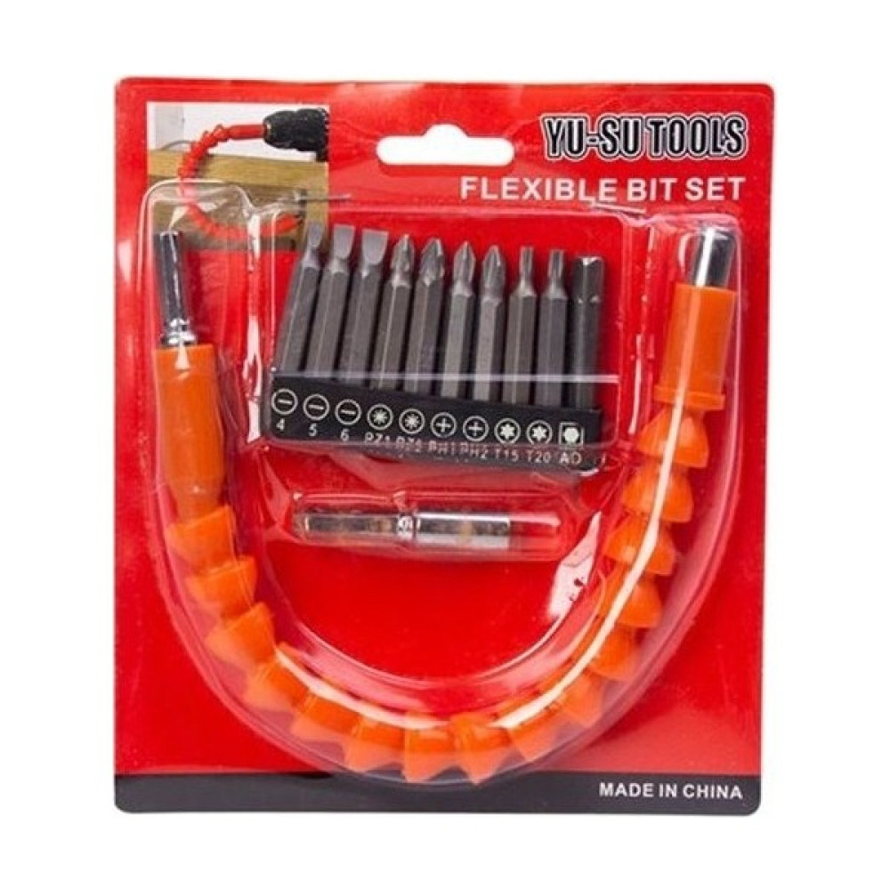 Yu-Su Tools Bükülebilir Esnek Şaft Bits Matkap Ucu ve Vidalama Uçları Set 12'li Oto Boyaları Fiyatı