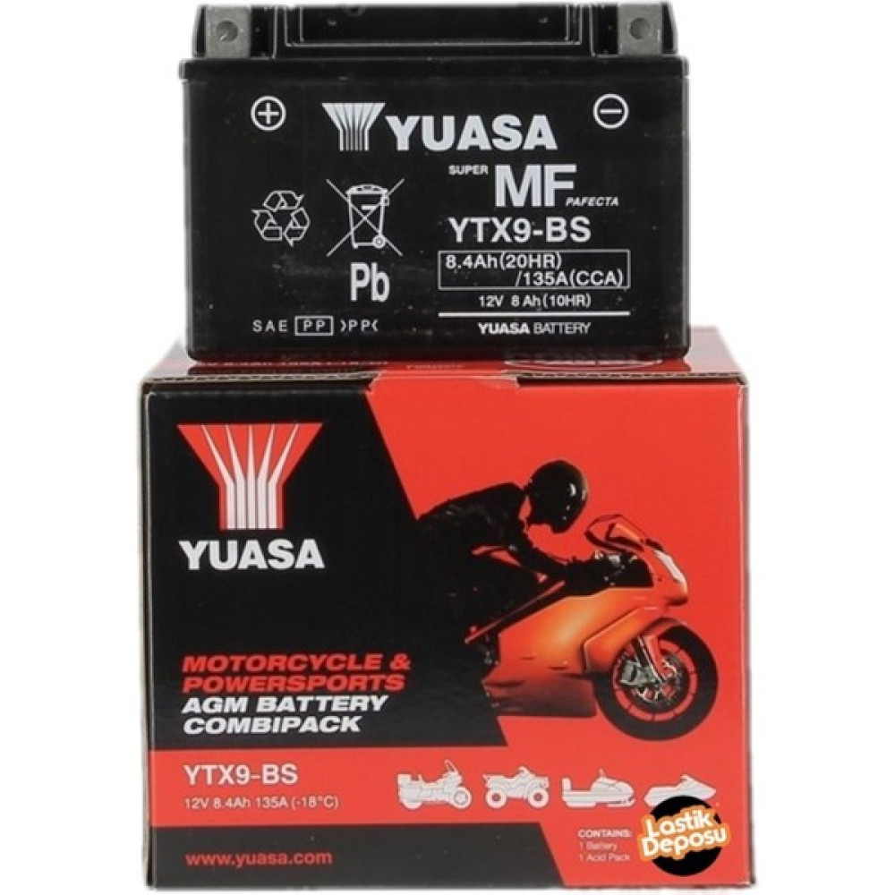 Yuasa Suzuki GSX750F Katana (1998 - 2006) Yuasa Ytx9-Bs 12V8AH Bakımsız Motosiklet Aküsü Akü Fiyatı
