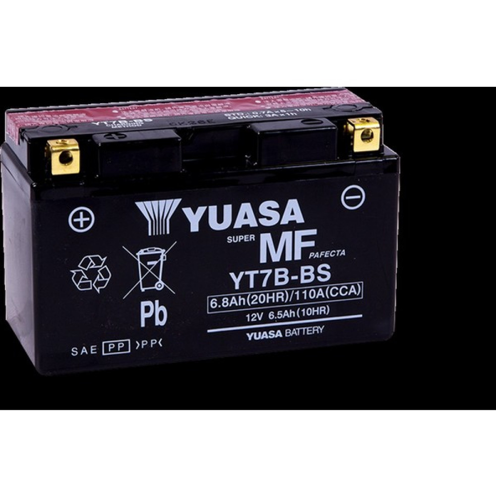 Yuasa YT7B-BS 12V7 Ah Bakımsız Motosiklet ve Atv Aküsü Akü Fiyatı