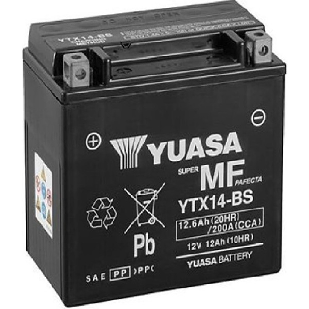 Yuasa YTX14-BS Yuasa Motosiklet Aküsü ve Besleme Aküsü Akü Fiyatı