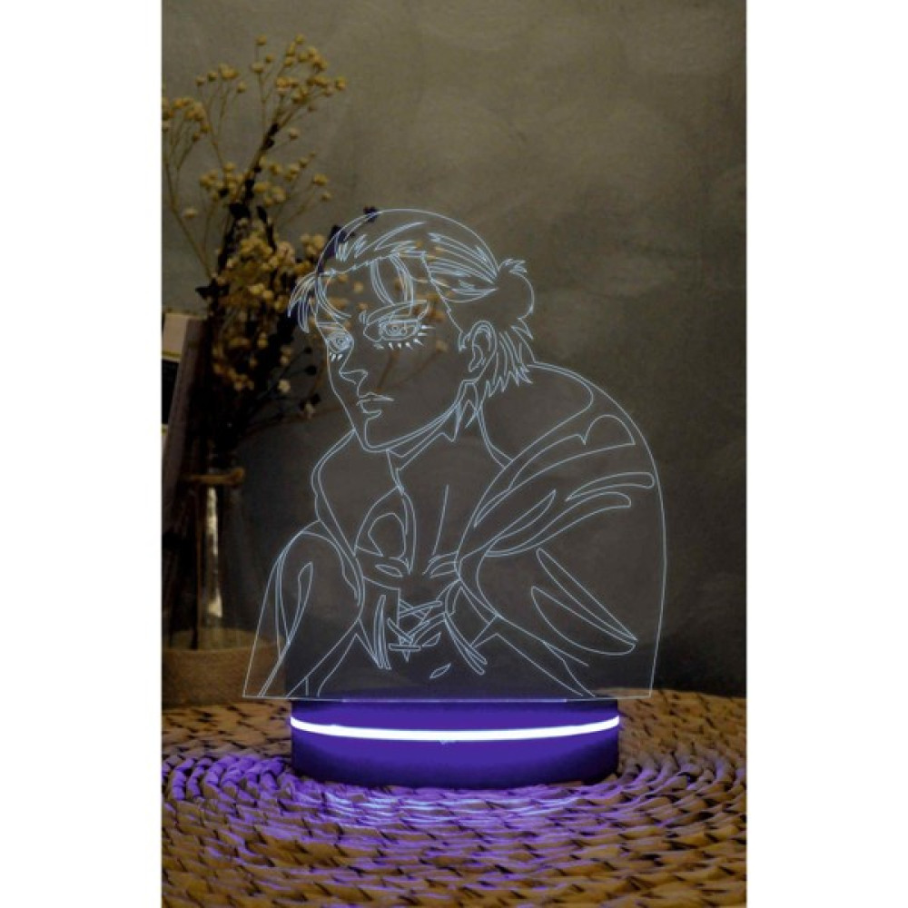 Yubi Design Eren Yeager , Attack On Titan - 3 Boyutlu Led Lamba 16 Renk Dekoratif Anime Gece Lambası 3d Elektrik ve Aydınlatma Fiyatı