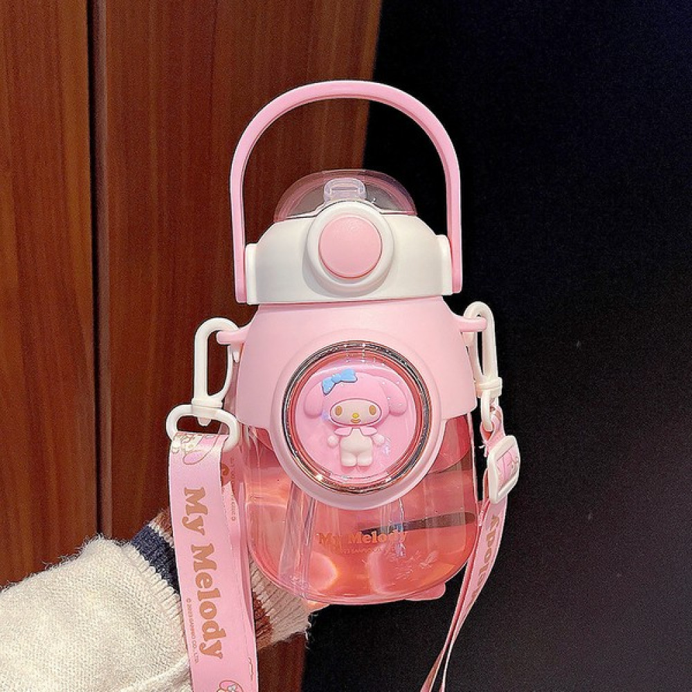 Yucama Sevimli Büyük Su Isıtıcısı Kız Su Şişesi Çocuk Cuolomi Jade Guidou Büyük Kapasiteli Yaz Öğrencileri-Pembe Meliti 820ML (Yurt Dışından) - Ölçü Suluk Fiyatı