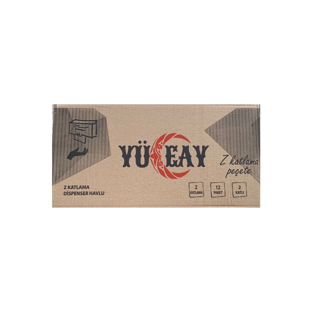 YÜCEAY Z Katlama Dispenser Havlu 100lü 12 Paket Kağıt Havlu Fiyatı