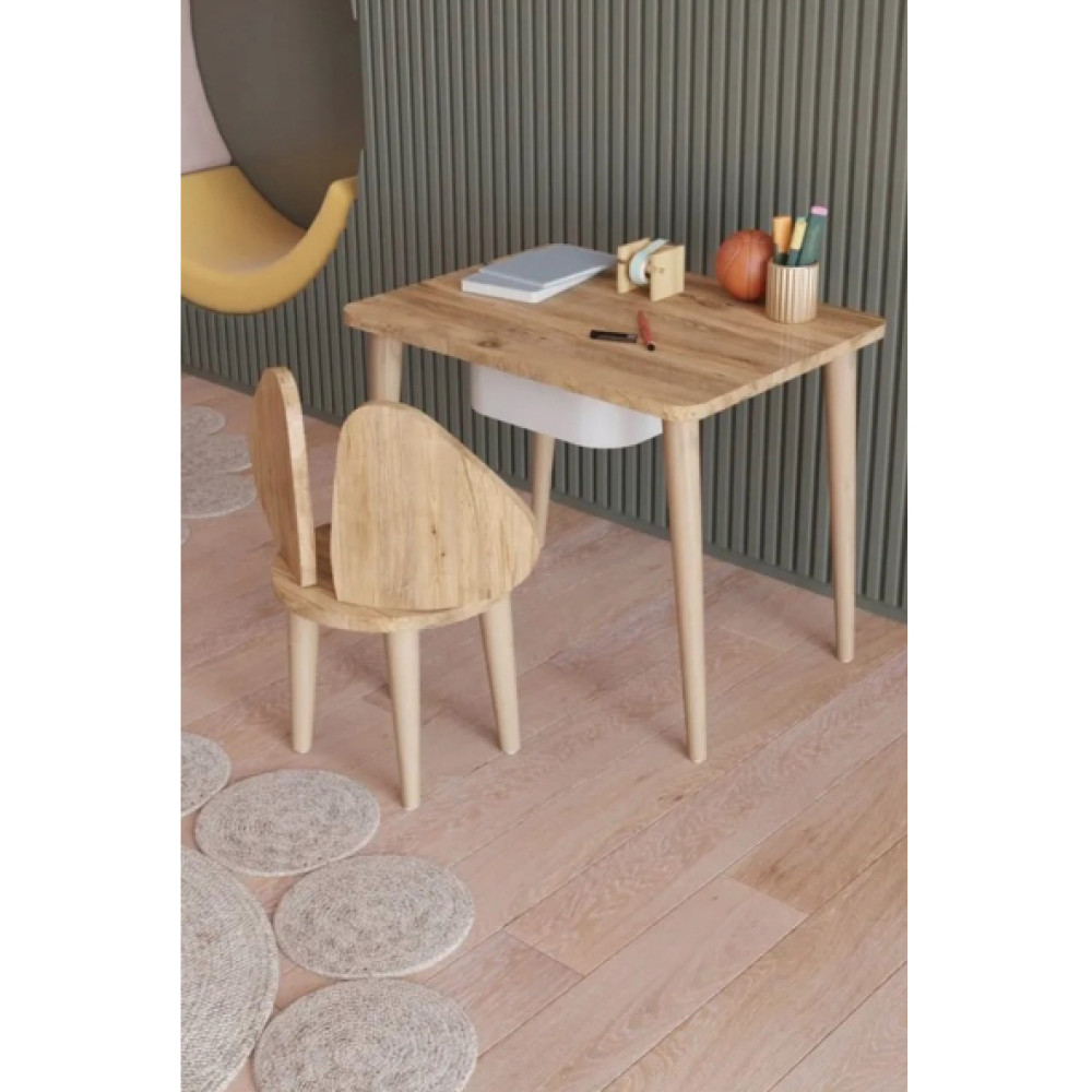 Yuceer Home Montessori Cekmeceli Aktivite Masasi Ve Sandalyesi Calisma Seti Atlantik Cam Mobilya & Dekorasyon Fiyatı