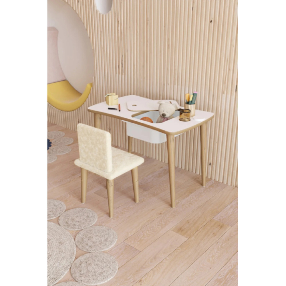 Yuceer Home Montessori Cocuk Oyun Aktivite Masasi Welsoft Kumasli Oturma Sandalye Takimi Mobilya & Dekorasyon Fiyatı