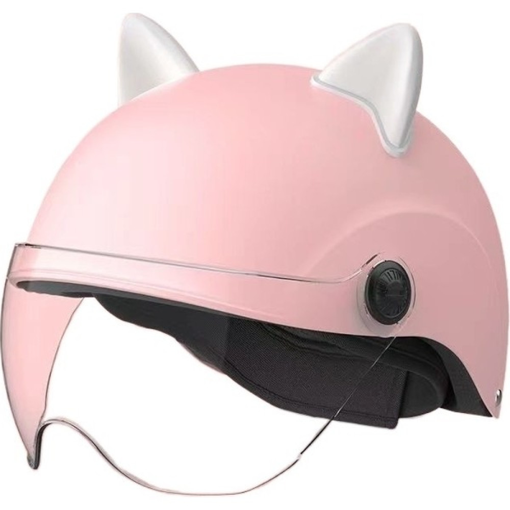Yucuo Kask Yaratıcı Elektrik Akülü Araba Yaz Anti-Uv Yarım Kask (Yurt Dışından) - Açık Pembe Motorsiklet Kaskları Fiyatı