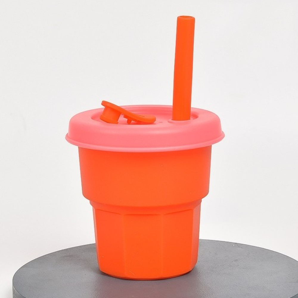 Yue Store Saman Fincan Turuncu Bardak + Kiraz Çiçeği Pembe Kapak (400ML) (Yurt Dışından) Fincan / Bardak / Kahve Takımı Fiyatı