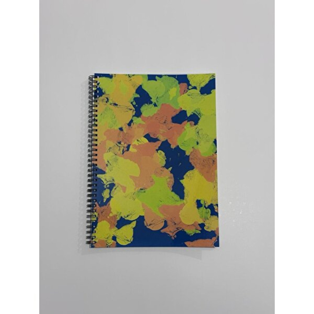 Yuel's Note-Book A4 60 YAPRAK(120 Sayfa) Çizgili Spiralli Parlak Kapaklı Tasarım Desenli Defter - 860-Turuncu Spiralli Defter Fiyatı