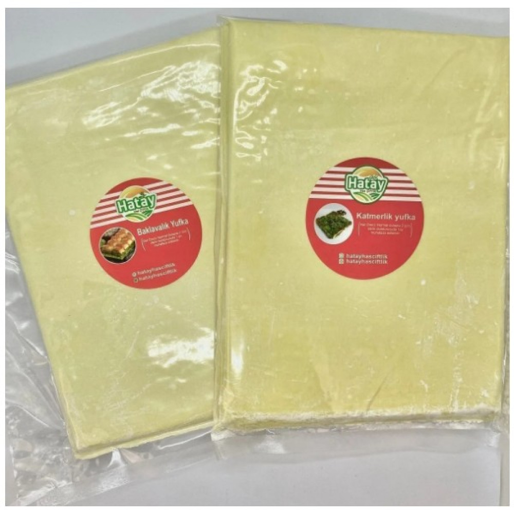 Yufka Seti (1 KG Baklavalık Yufka + 1 KG Katmerlik Yufka) Taze Gıda Ürünü Özellikli Paket Hatay Has Çiftlik - 1 Adet Unlu Mamüller Fiyatı