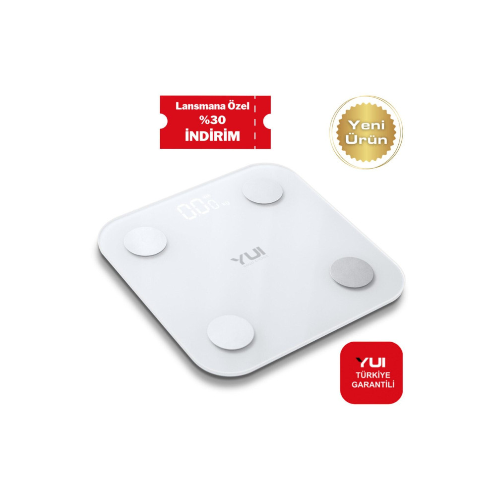 Yui Kb12 Plus Şarjlı Yağ Ölçer Fonksiyonlu Akıllı Bluetooth Tartı Baskül Baskül & Tartılar Fiyatı