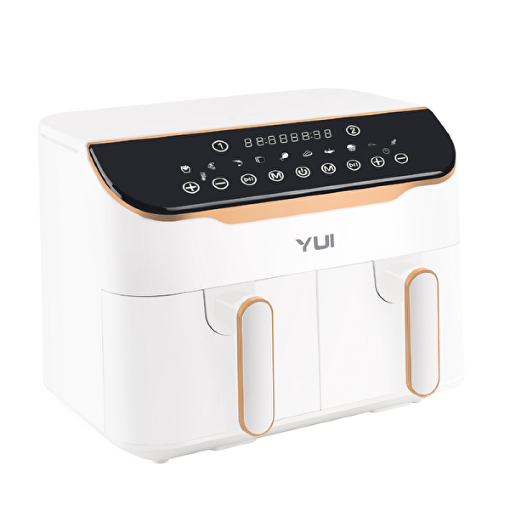 Yui Air Fryer 8 Litre Beyaz M45 (4x4) Seramik Çift Hazneli Akıllı Fritöz Fritözler Fiyatı