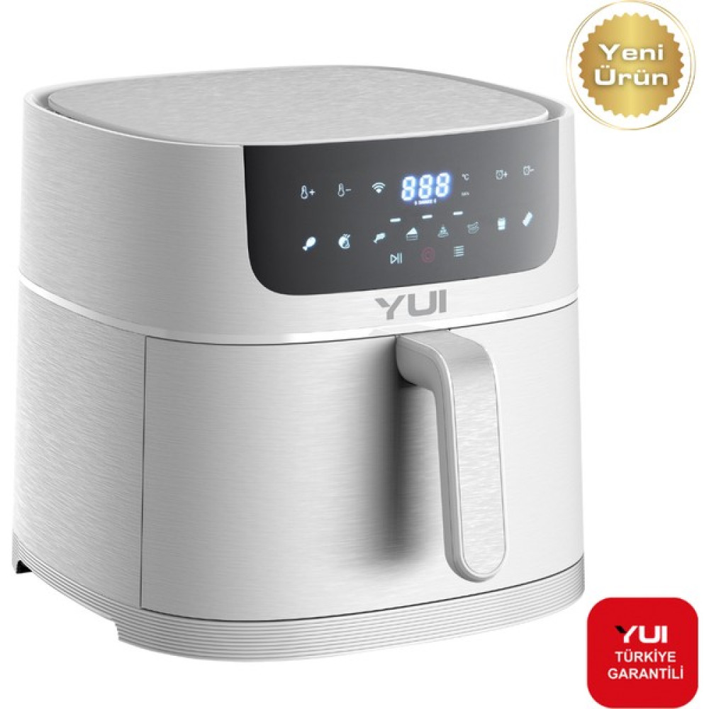Yui M50 Maxifry Xxl 8 Litre Smart Dokunmatik Airfryer Sıcak Hava Fritöz Beyaz Fritözler Fiyatı
