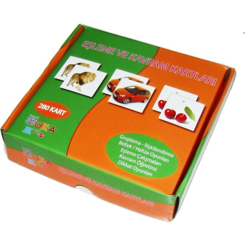 Yuka Kids Eşleme ve Kavram Kartları ( 272 Kart) - Renkli Eğitici Oyuncak Fiyatı