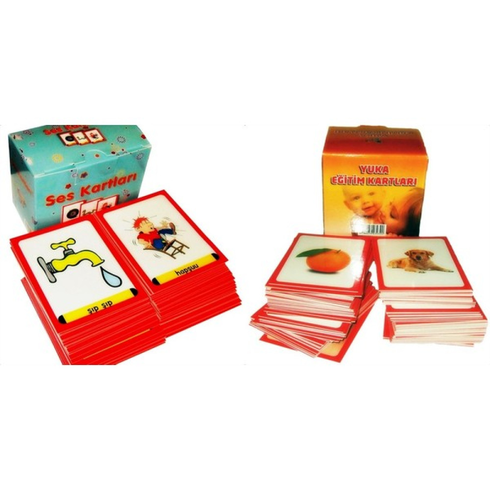 Yuka Kids Yayıncılık Eğitim Kartları +18 Ay 102 Kart Zeka ve Dikkat Geliştirici ve 2 Yaş Üzeri Ses Kartları Okul Öncesi Eğitici & Öğretici Kitaplar Fiyatı