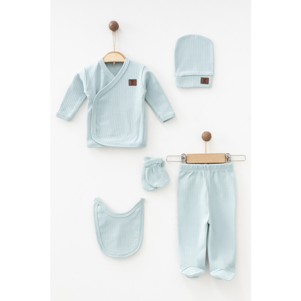 yukobaby bebeğiniz için en doğalı BEBEK ORGANİK 5Lİ YENİDOĞAN HASTANE ÇIKIŞI SET ZLM4203 0-3 AY Beden Bebek Hastane Çıkışı Fiyatı