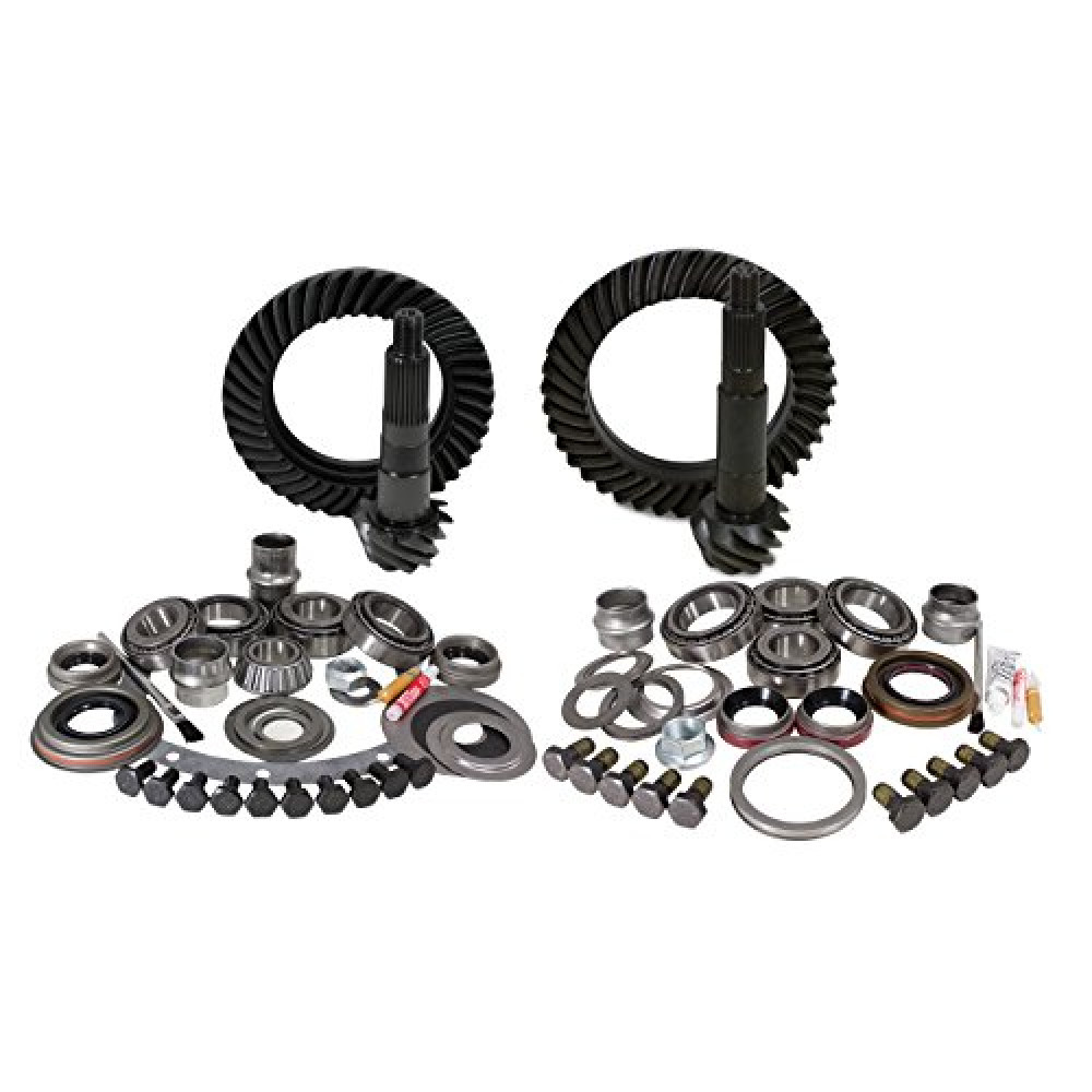 Yukon Gear & Axle (YGK002) Gear & Install Kit for Jeep XJ/YJ Dana 30 front Model 35 rear 4.88 Ratio
